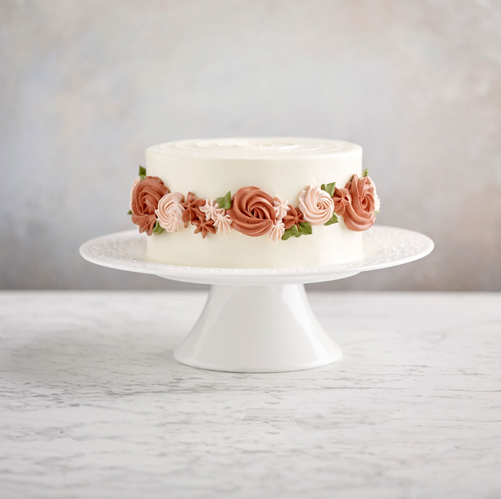 Exotic Lychee Rose Buttercream Cake