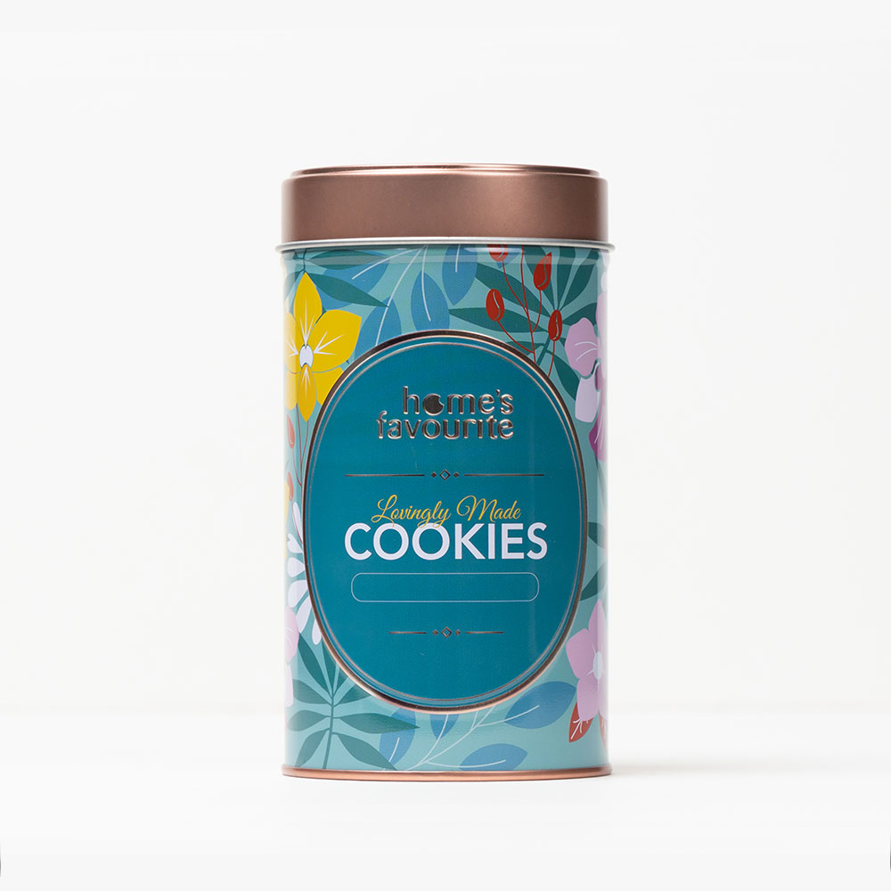 Turquoise Cookies Tin