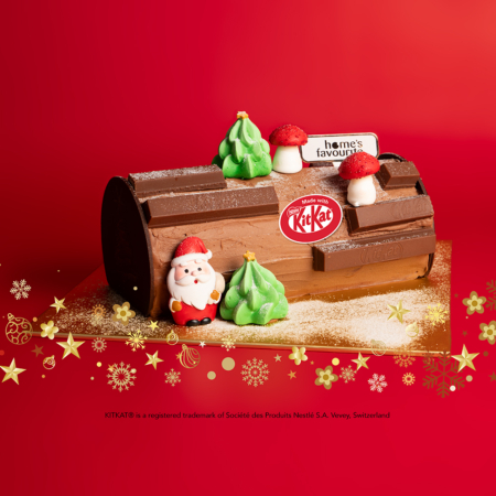 Choco Dream Yule Log Cake (Made with KITKAT)