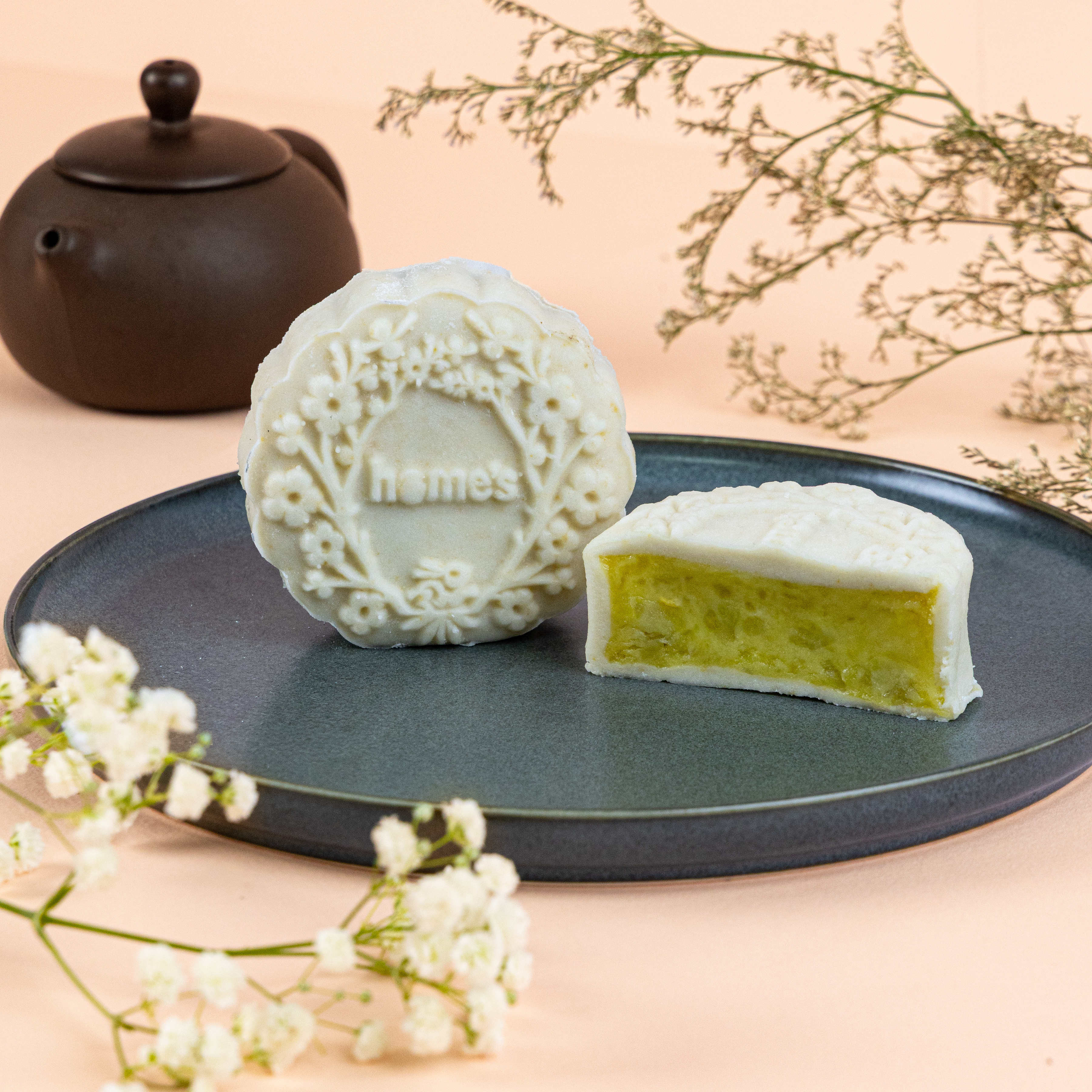 Snow Skin MSW Durian and Sweet Potato Mooncake